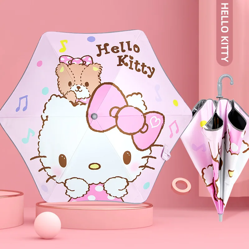 Kawaii Cute Cartoon Umbrella Umbrella Uv Protection Three Folds Folding Manual Hellokitty Kt Cat Pink Girl Heart Toys for Girls
Kawaii Cute Cartoon Umbrella Umbrella Uv Protection Three Folds Folding Manual Hellokitty Kt Cat Pink Girl Heart Toys for Girls