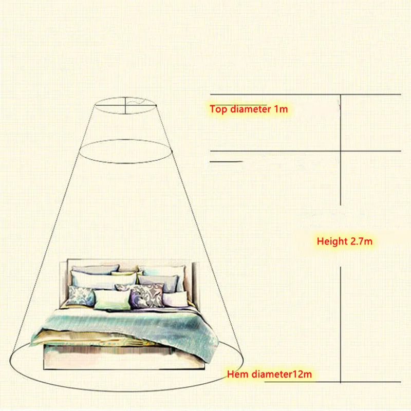 Princess Wind Round Shape Dome Mosquito Net Encryption Net Yarn Multicolor Summer Children Room Mosquito Net Bedding Decoration
Princess Wind Round Shape Dome Mosquito Net Encryption Net Yarn Multicolor Summer Children Room Mosquito Net Bedding Decoration