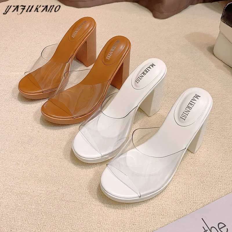 Sexy Models Catwalk Women Slippers Transparent PVC Platform Peep Toe Slides Lady Party Dress Chunky Heel Sandals Plus Size 35-43
Sexy Models Catwalk Women Slippers Transparent PVC Platform Peep Toe Slides Lady Party Dress Chunky Heel Sandals Plus Size 35-43