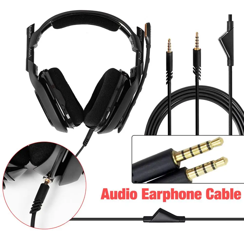 3.5mm Stereo Earphone Headphone Audio Mic Adapter Cable For Phone Computer MP3 Player Gaming Headset Wire For Astro A10
3.5mm Stereo Earphone Headphone Audio Mic Adapter Cable For Phone Computer MP3 Player Gaming Headset Wire For Astro A10