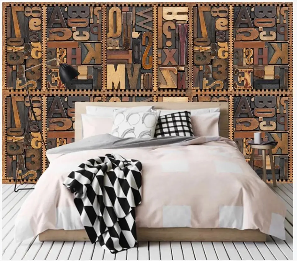 Custom photo wallpapers 3d mural wallpaper for walls 3 d Woodcarving English alphabet 3D living room TV background wall painting
Custom photo wallpapers 3d mural wallpaper for walls 3 d Woodcarving English alphabet 3D living room TV background wall painting