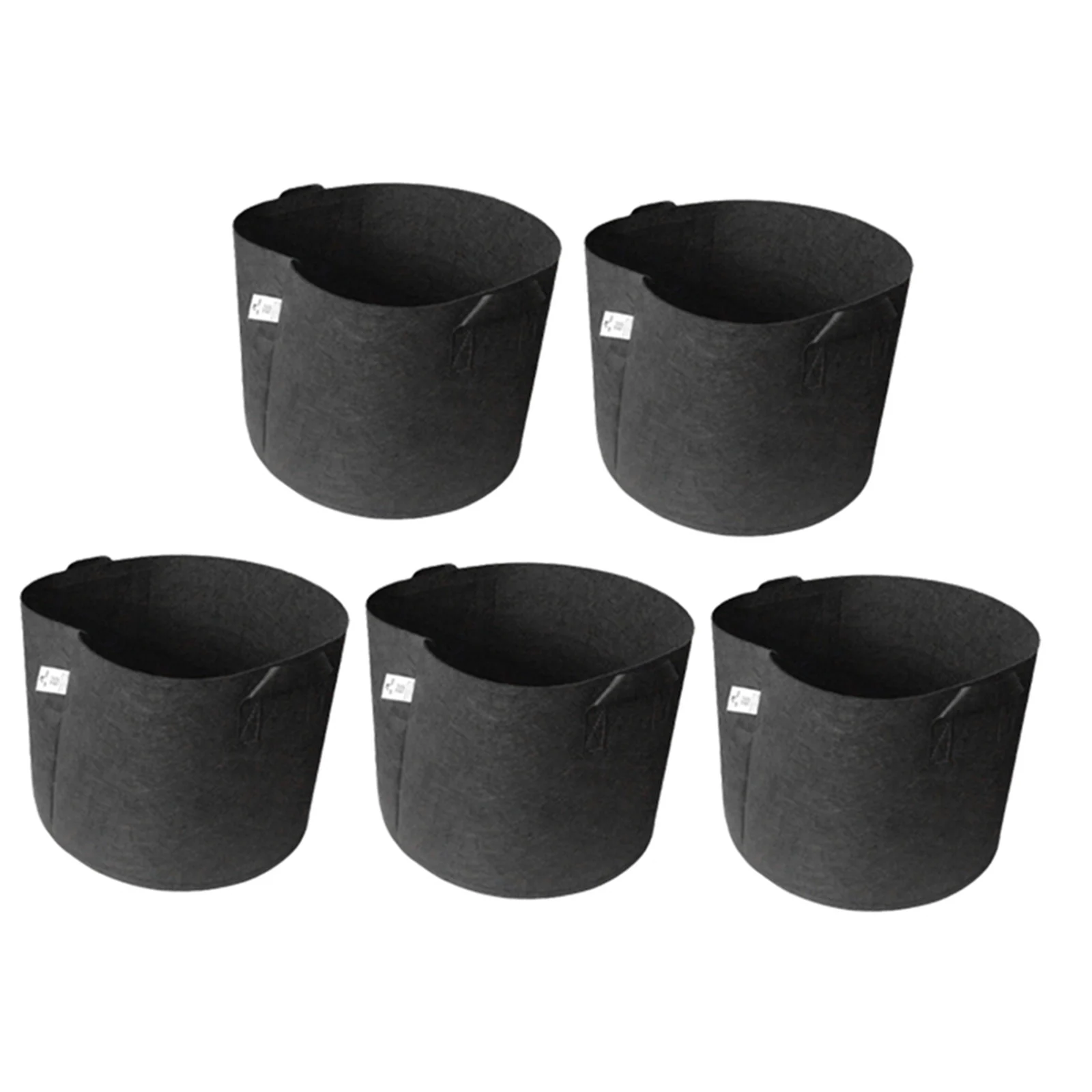 5-Pack Heavy Duty Thickened Nonwoven Fabric Pots Grow Bags with Handles Gardening Tool ALS88
5-Pack Heavy Duty Thickened Nonwoven Fabric Pots Grow Bags with Handles Gardening Tool ALS88