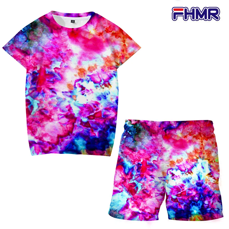 Tie Dye Style Kids Fashion 3d Short Sleeve Suit Short T + Pantstwo-piece Sweatshirt Sportswear Boys Girlstrend Short Sleeve
Tie Dye Style Kids Fashion 3d Short Sleeve Suit Short T + Pantstwo-piece Sweatshirt Sportswear Boys Girlstrend Short Sleeve