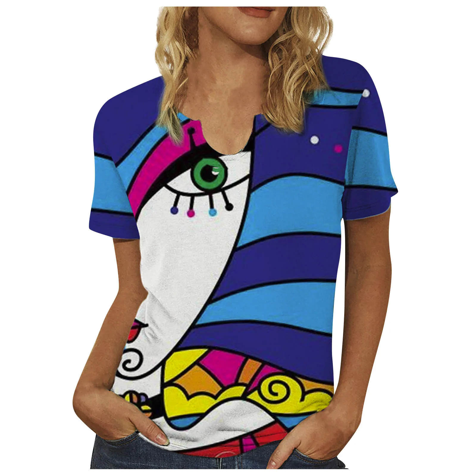SAGACE Simple Fashion New Women Personality T-shirt Art Design Printed Short Sleeves Loose Polyester Top оверсайз 2021
SAGACE Simple Fashion New Women Personality T-shirt Art Design Printed Short Sleeves Loose Polyester Top оверсайз 2021