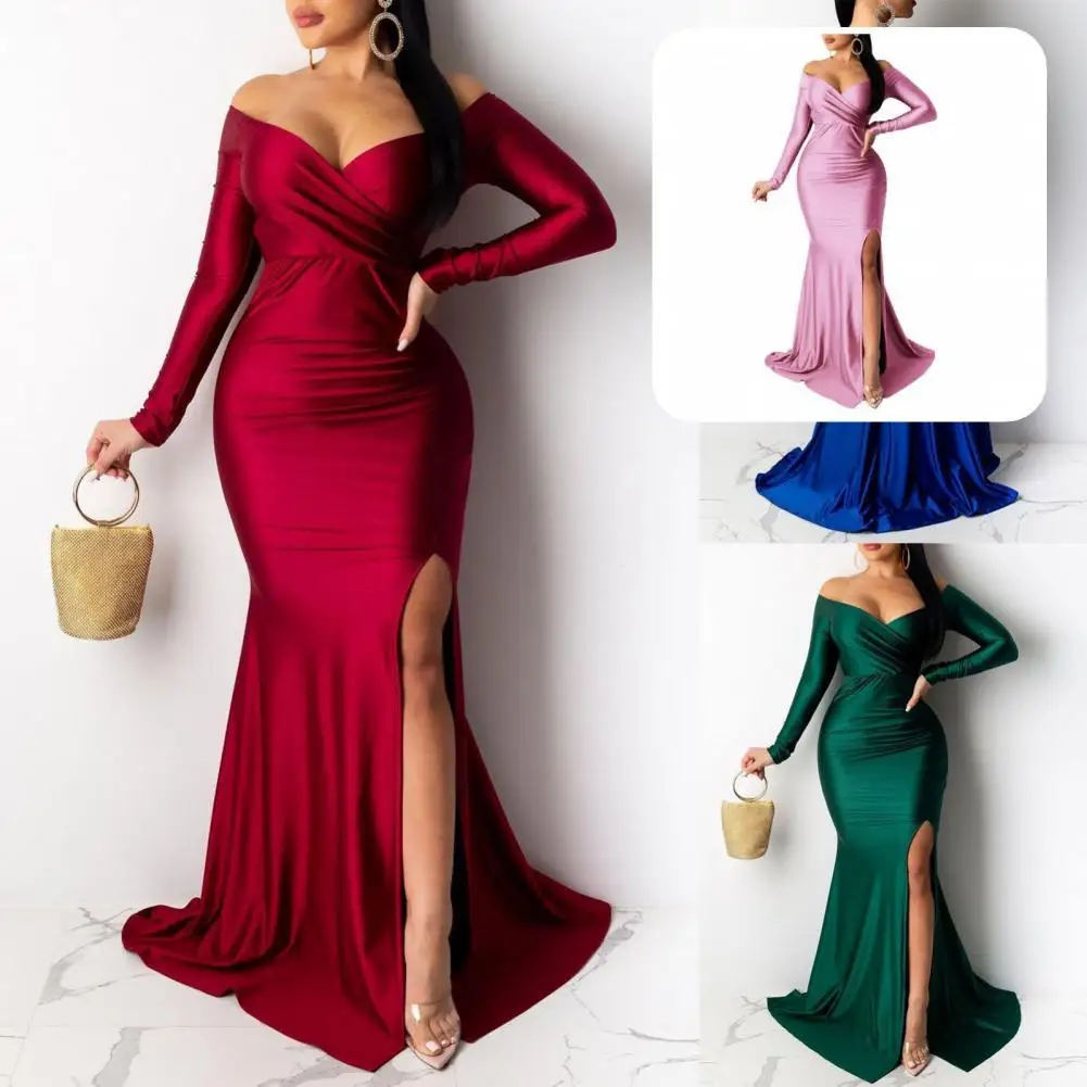 Off Shoulder Popular One Shoulder Women Formal Dress Polyester Long Dresses Wear Resistant for Women 
Off Shoulder Popular One Shoulder Women Formal Dress Polyester Long Dresses Wear Resistant for Women