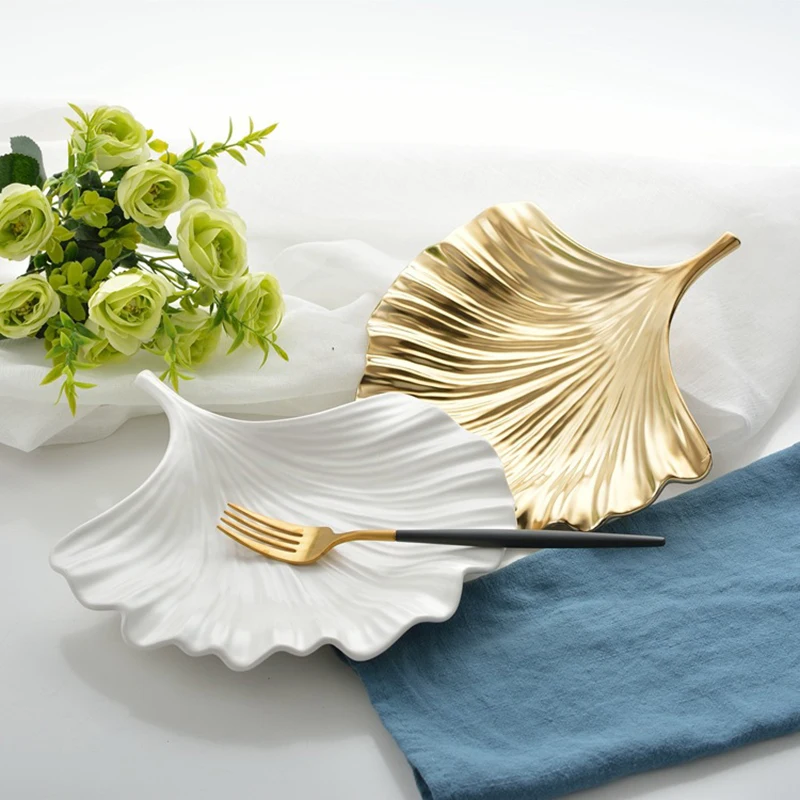 Leaf Ceramic Dessert Ceramic Plates Dish Candy Trinket Dish Jewelry Fruit Serving Breakfast Tray Steak Food Storage Decor Plate
Leaf Ceramic Dessert Ceramic Plates Dish Candy Trinket Dish Jewelry Fruit Serving Breakfast Tray Steak Food Storage Decor Plate
