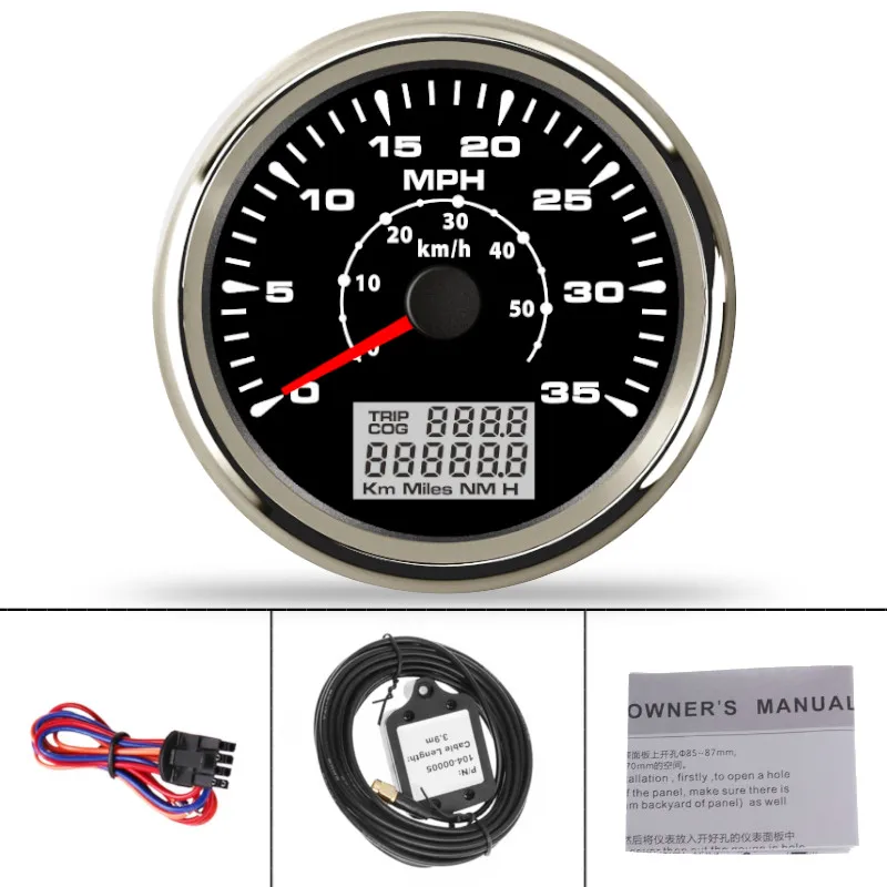 85MM Speedo GPS Speedometer Odometer 0-35 mphs 0-50km/h with Speedometer sensor 9~32V with 7 colors backlight velocimetro gps
85MM Speedo GPS Speedometer Odometer 0-35 mphs 0-50km/h with Speedometer sensor 9~32V with 7 colors backlight velocimetro gps