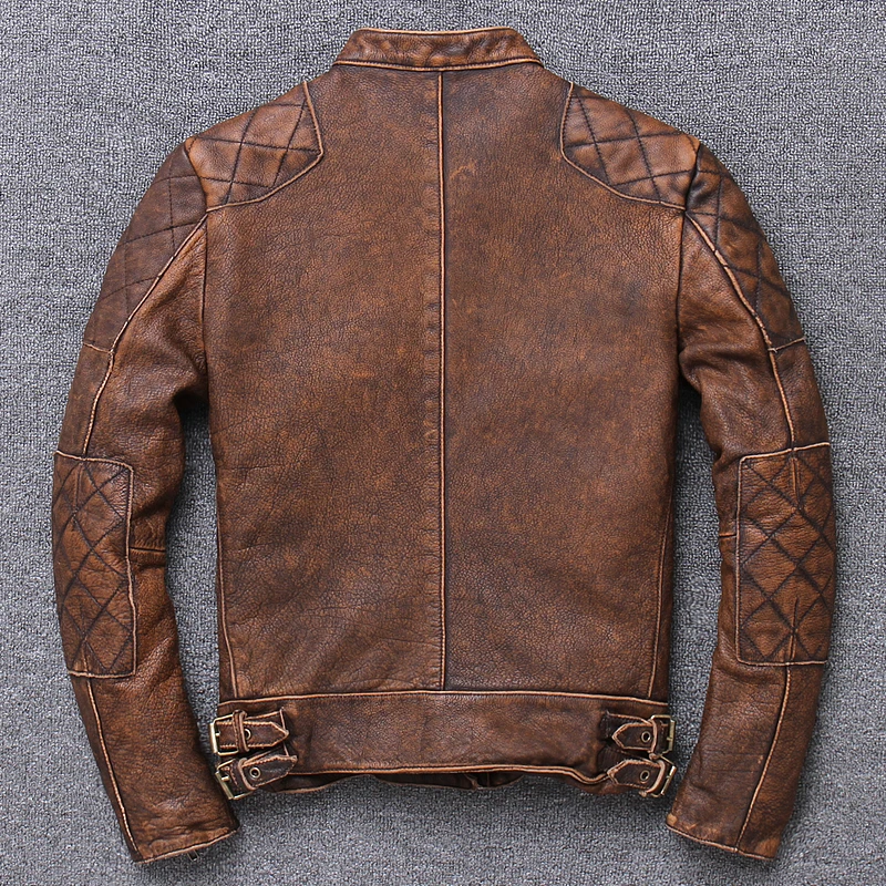 Men Genuine Leather Jacket Vintage Grey And Brown Biker Genuine Leather Jacket For Men Cow Leather
Men Genuine Leather Jacket Vintage Grey And Brown Biker Genuine Leather Jacket For Men Cow Leather