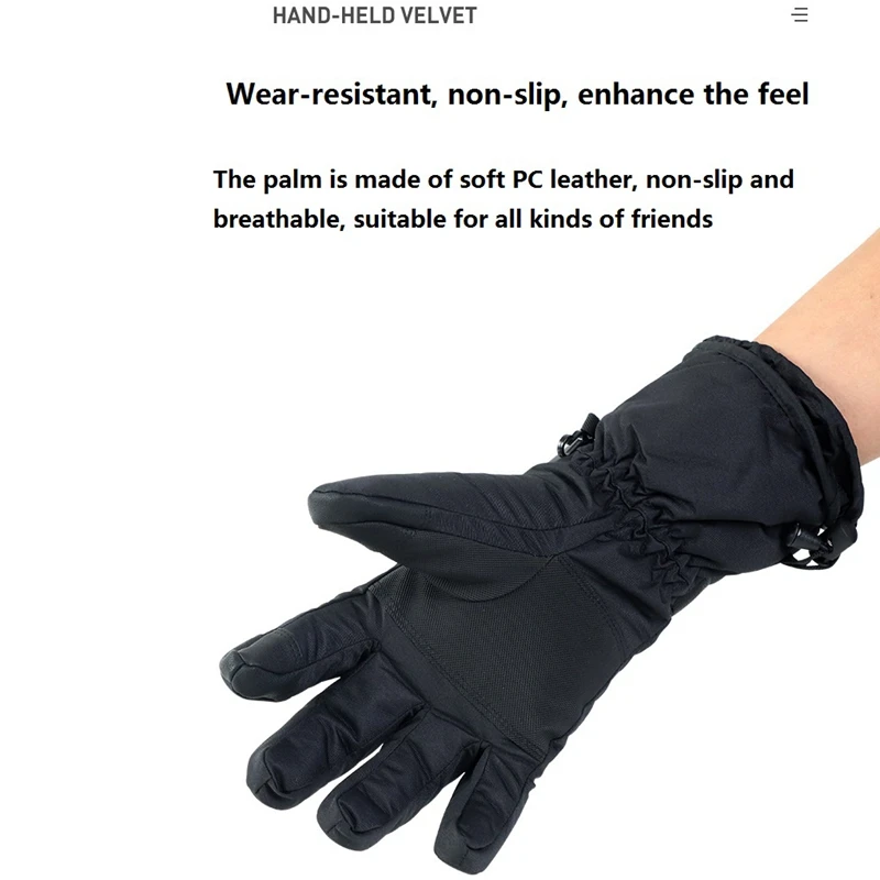 Winter Outdoor Glove 4.5V Battery Heating Keep Warm Gloves Windproof Waterproof Unisex, for Cycling, Skiing, Bicycle
Winter Outdoor Glove 4.5V Battery Heating Keep Warm Gloves Windproof Waterproof Unisex, for Cycling, Skiing, Bicycle