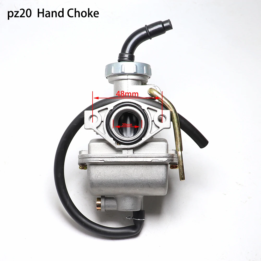 PZ20 Carburetor 20mm Aluminum Carburetor Manuel Choke for 50cc 70cc 90cc 110cc ATV Moto Accessories Quad Go Kart Moped SUN
PZ20 Carburetor 20mm Aluminum Carburetor Manuel Choke for 50cc 70cc 90cc 110cc ATV Moto Accessories Quad Go Kart Moped SUN