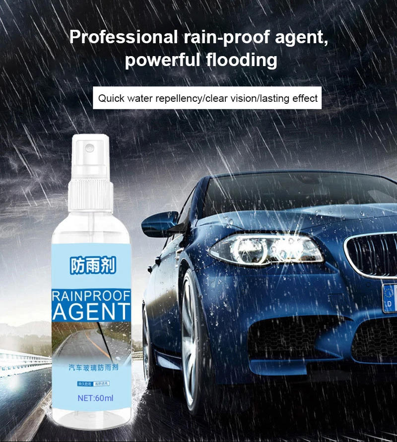 60ml Water Repellent Glass Antifogging Agent Long-lasting Car Window Defogging Rearview Mirror Flooding And Car Wash Agent
60ml Water Repellent Glass Antifogging Agent Long-lasting Car Window Defogging Rearview Mirror Flooding And Car Wash Agent