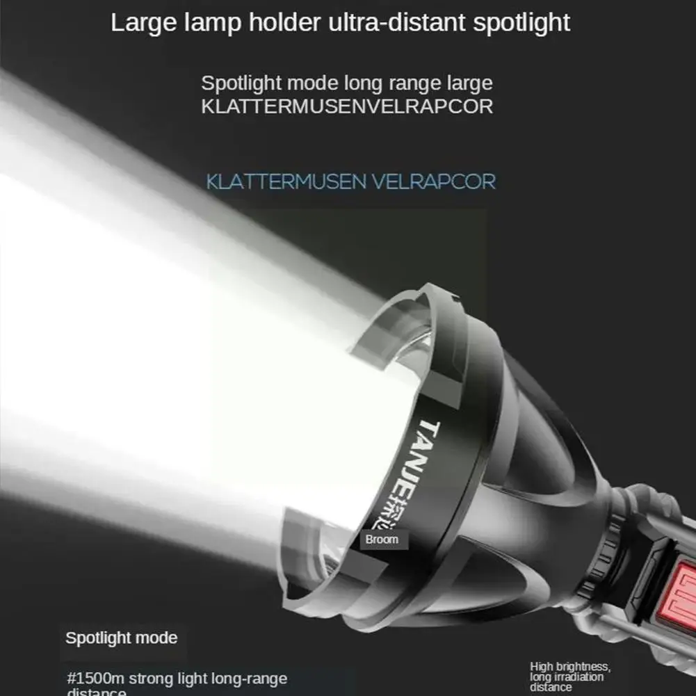 Led Flashlight 200 to 500m Long Range Flashlight With 4 Modes Lantern Battery Flashlight Light COB USB Work Built-in Torch P9X2
Led Flashlight 200 to 500m Long Range Flashlight With 4 Modes Lantern Battery Flashlight Light COB USB Work Built-in Torch P9X2