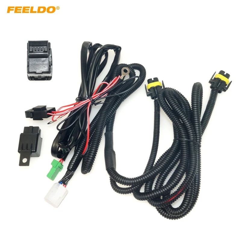 FEELDO Auto Styling Fog Light Wiring Harness Socket Switch with LED Indicators Relay For Nissan H11 Wire Adapter Kits
FEELDO Auto Styling Fog Light Wiring Harness Socket Switch with LED Indicators Relay For Nissan H11 Wire Adapter Kits