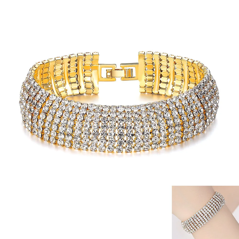 Domilay 2020 Fashion Rhinestone ladies wild bracelet Luxury Stainless Steel Women's bracelet Wedding gift jewelry
Domilay 2020 Fashion Rhinestone ladies wild bracelet Luxury Stainless Steel Women's bracelet Wedding gift jewelry