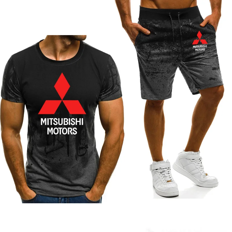 New 2021 Summer Mens suits Mitsubishi Car Logo Printed Casual Gradient High Quality Men's T-Shirt Pants Suit 2Pcs
New 2021 Summer Mens suits Mitsubishi Car Logo Printed Casual Gradient High Quality Men's T-Shirt Pants Suit 2Pcs