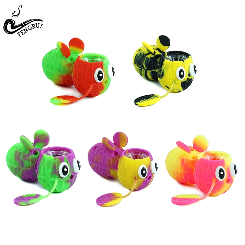 Creative Honeybee Smoking Pipe with Glass Bowl Tobacco Silicone Pipe Hand Pipes for Grinder Smoking Accessories
Creative Honeybee Smoking Pipe with Glass Bowl Tobacco Silicone Pipe Hand Pipes for Grinder Smoking Accessories
