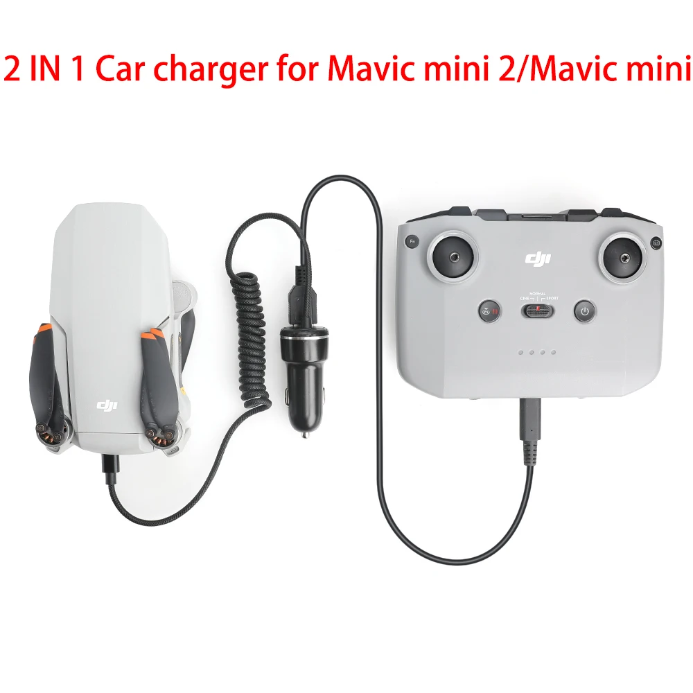 Автомобильное зарядное устройство для DJI mini 2 MAVIC батарея дрона с дистанционным