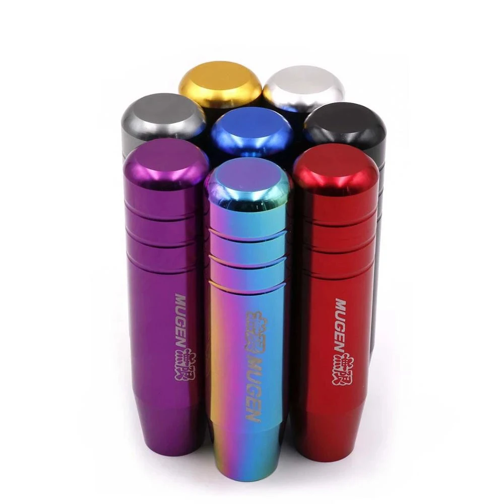 Universal Aluminum Alloy Mugen Gear Shift Knob 13cm and 18cm Extended Long Manual Transmission Gear Stick Lever Shifter Knob
Universal Aluminum Alloy Mugen Gear Shift Knob 13cm and 18cm Extended Long Manual Transmission Gear Stick Lever Shifter Knob