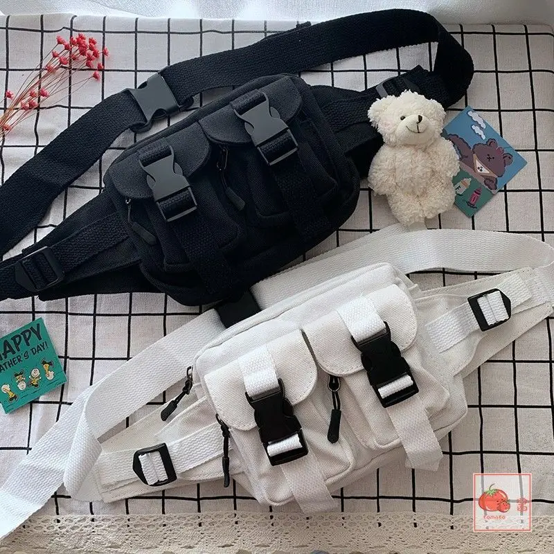 Retro Student Canvas Chest Bag 2021 Women New Harajuku Japanese Dark Tooling Chest Bag Women's Waist Bag Lady Messenger Bag
Retro Student Canvas Chest Bag 2021 Women New Harajuku Japanese Dark Tooling Chest Bag Women's Waist Bag Lady Messenger Bag