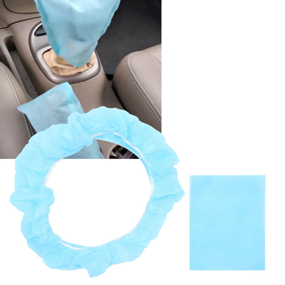 1 Set Car Steering Wheel Cover Gear Cover Kit Disposable Car Supplies Protective Accessories for Daily Use
1 Set Car Steering Wheel Cover Gear Cover Kit Disposable Car Supplies Protective Accessories for Daily Use