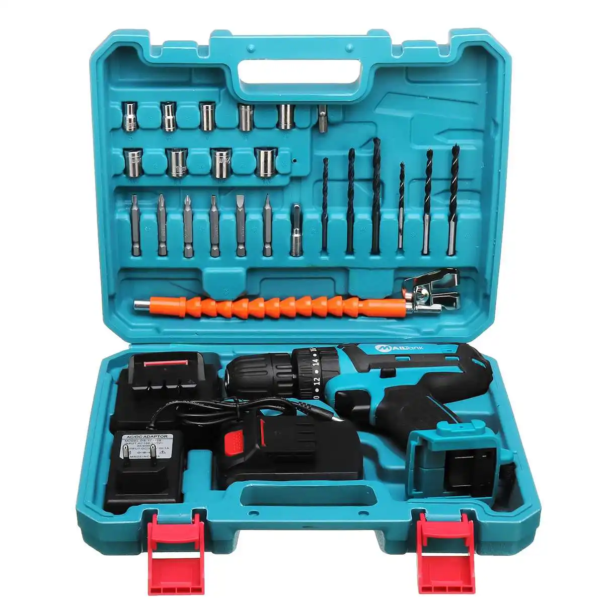 3 in 1 32V Cordless Electric Drill Screwdriver 10mm 2 Speed Electric Hammer Impact Drill with 2PC Li-ion Battery EU Plug
3 in 1 32V Cordless Electric Drill Screwdriver 10mm 2 Speed Electric Hammer Impact Drill with 2PC Li-ion Battery EU Plug