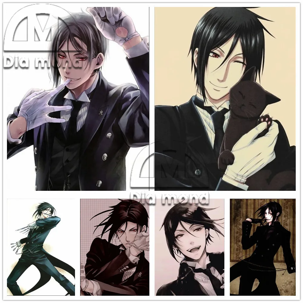 5D Diy Diamond Embroidery Black Butler Diamond Painting Full Drill Anime Mosaic Wall Art Cross Stitch Craft Kit Home Decor Gifts
5D Diy Diamond Embroidery Black Butler Diamond Painting Full Drill Anime Mosaic Wall Art Cross Stitch Craft Kit Home Decor Gifts