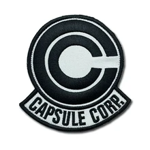 CAPSULE CORP Patches high quality Embroidered Military Tactics Badge Hook Loop Armband 3D Stick on Jacket Backpack