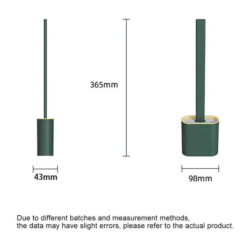 Toilet Brush Water Leak Proof base Silicone Wc Flat Head Flexible Soft Bristles Brush Flush Brush Quick Drying Holder Set 
Toilet Brush Water Leak Proof base Silicone Wc Flat Head Flexible Soft Bristles Brush Flush Brush Quick Drying Holder Set