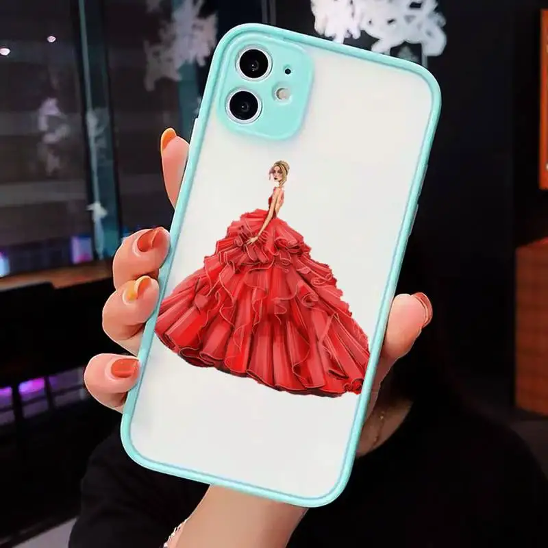 Fashion cartoon red dress girl Phone Case matte transparent For iphone 7 8 11 12 plus mini x xs xr pro max cover
Fashion cartoon red dress girl Phone Case matte transparent For iphone 7 8 11 12 plus mini x xs xr pro max cover