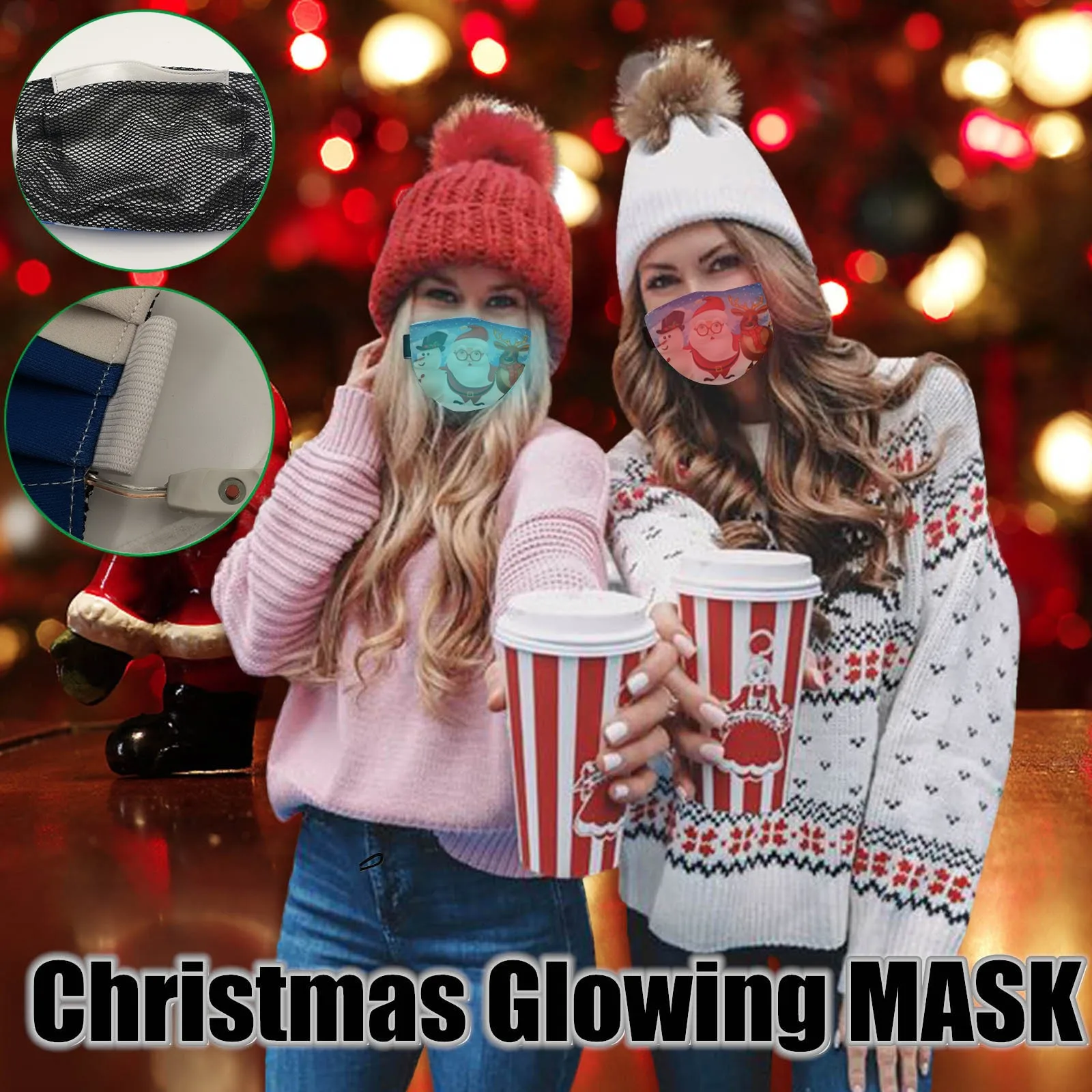 Led Rave Mask Colorful Luminous Light For Men Women Face Mask Music Party Christmas Halloween Light Up Mask Flashing Masker d5
Led Rave Mask Colorful Luminous Light For Men Women Face Mask Music Party Christmas Halloween Light Up Mask Flashing Masker d5