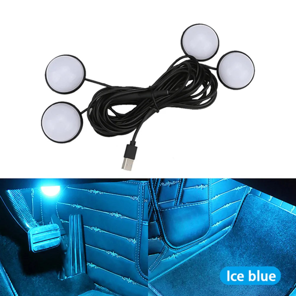 Multiple Colour 4 In 1 USB LED Car Interior Atmosphere Foot Lamp Ambient Night Lights Foot Lighting Car Accessories
Multiple Colour 4 In 1 USB LED Car Interior Atmosphere Foot Lamp Ambient Night Lights Foot Lighting Car Accessories