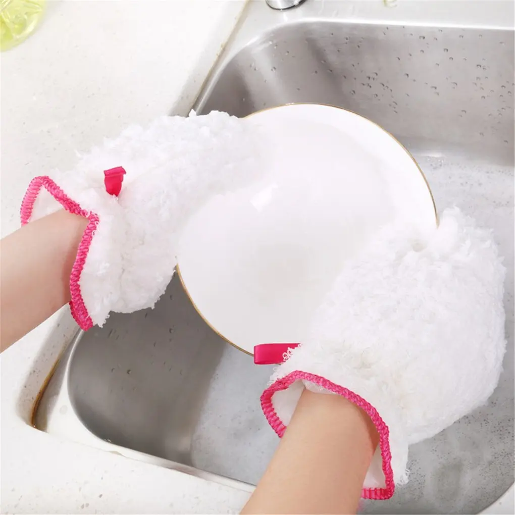 New Portable 2PCS/1Pair Dishwashing Gloves Bamboo Fiber Waterproof Oil-proof Scrubbing Gloves Dishes Scrubber
New Portable 2PCS/1Pair Dishwashing Gloves Bamboo Fiber Waterproof Oil-proof Scrubbing Gloves Dishes Scrubber