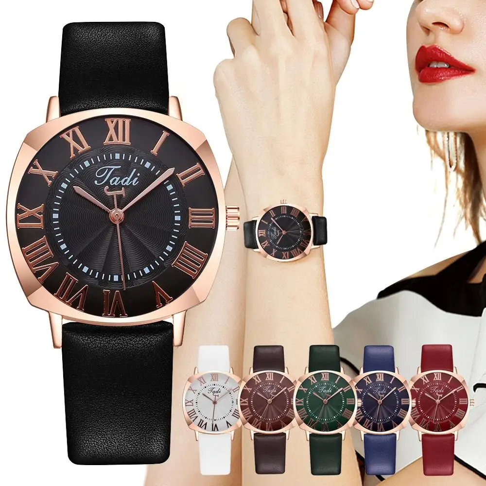 Fashionable Roman Numeral Ladies Watch Creative Hot Sale New Ultra-thin Leather Strap Clocks Quartz Wristwatches orologio donna
Fashionable Roman Numeral Ladies Watch Creative Hot Sale New Ultra-thin Leather Strap Clocks Quartz Wristwatches orologio donna