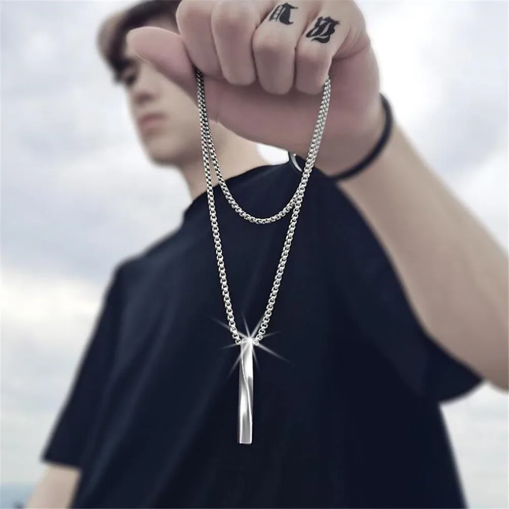 New creative net red male tide ins minimalist style simple spiral necklace hip hop party men's pendant jewelry gift wholesale
New creative net red male tide ins minimalist style simple spiral necklace hip hop party men's pendant jewelry gift wholesale