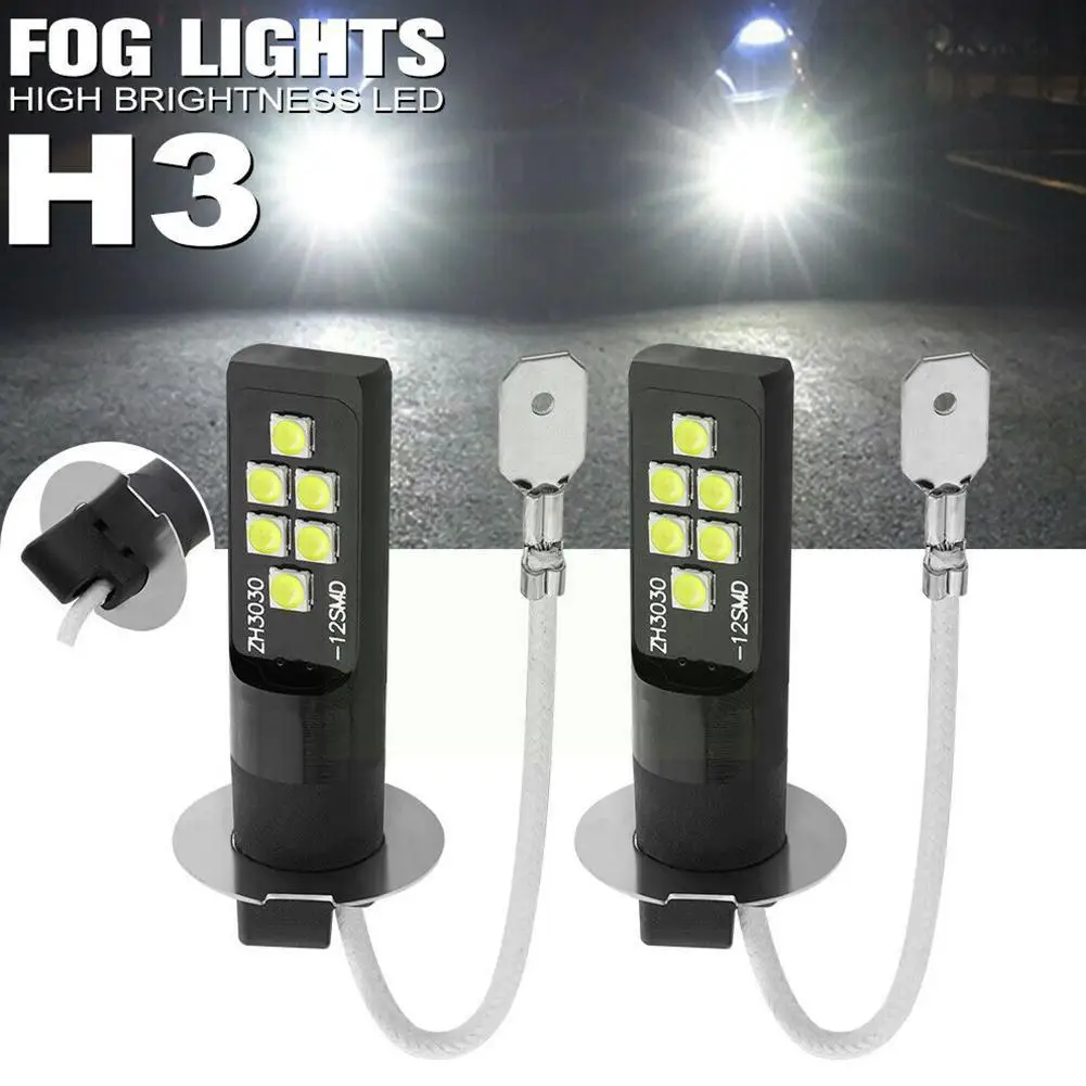 2pcs H3 Led Bulb Led Fog Light Bulb Lights Universal High Waterproof Light White 12v Lamp Fog Auto Accessories Bright Car R1p5
2pcs H3 Led Bulb Led Fog Light Bulb Lights Universal High Waterproof Light White 12v Lamp Fog Auto Accessories Bright Car R1p5
