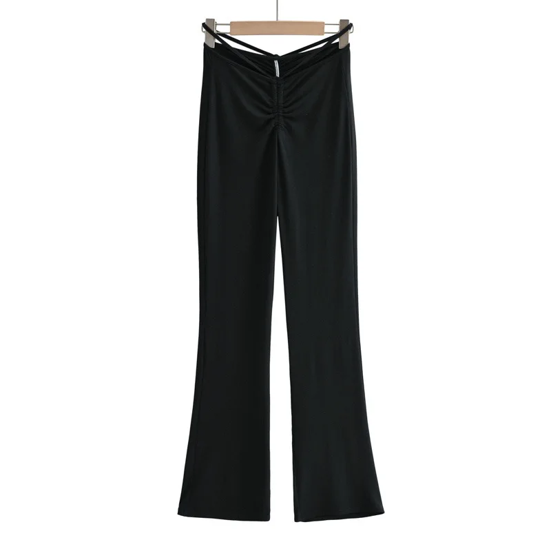 Ins Chic Cross Bandage Flare Pants High Waist Drapey Folds Casual Boot Cut Trousers 2021 Spring Elegant All Match Slim Pantalon
Ins Chic Cross Bandage Flare Pants High Waist Drapey Folds Casual Boot Cut Trousers 2021 Spring Elegant All Match Slim Pantalon
