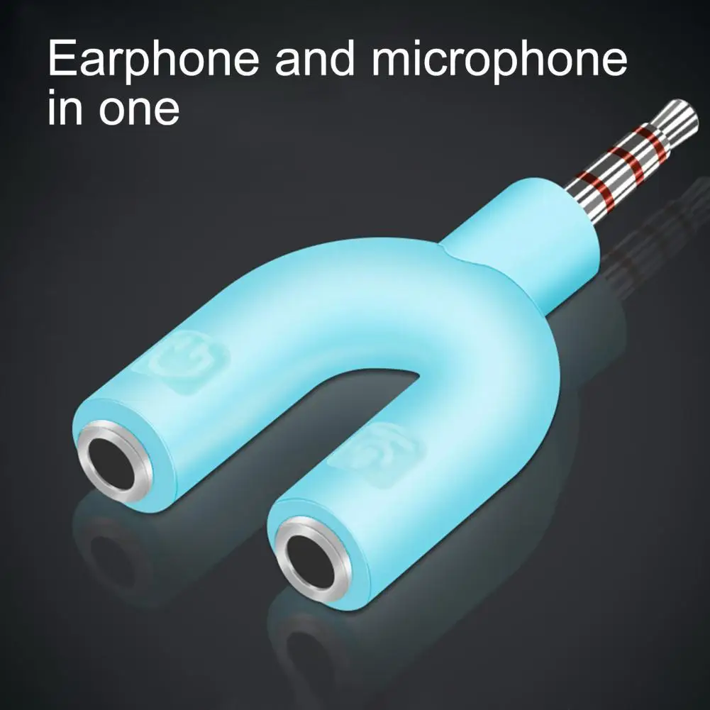 U-shaped Portable 3.5mm Stereo Audio Headphone/Mic Splitter Adapter for Smartphone MP3 MP4 Player
U-shaped Portable 3.5mm Stereo Audio Headphone/Mic Splitter Adapter for Smartphone MP3 MP4 Player