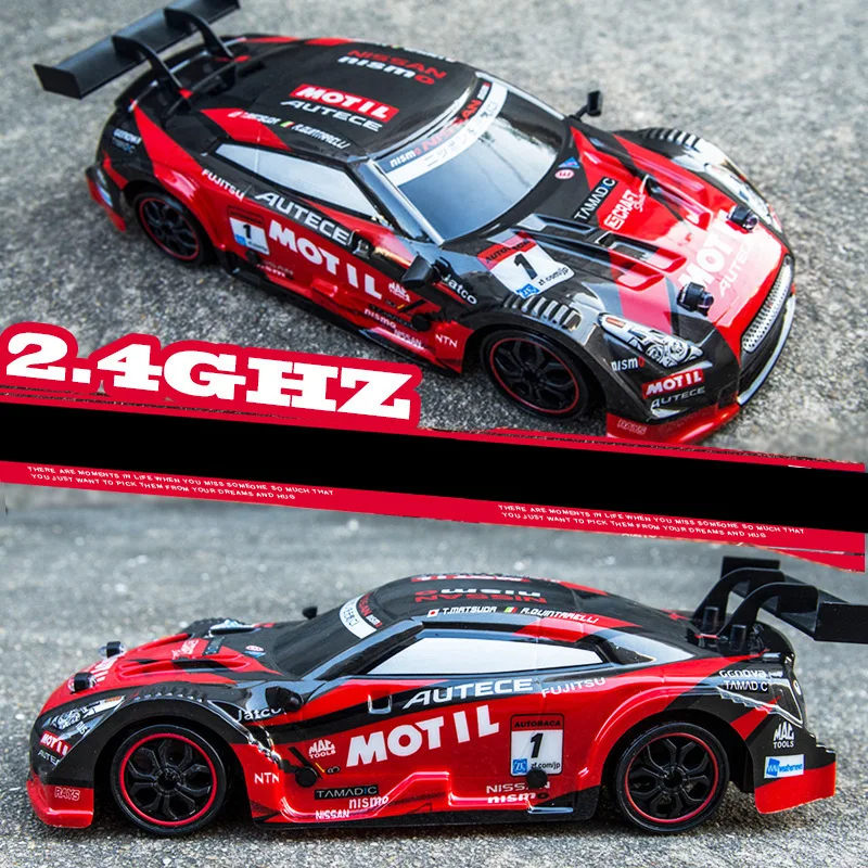 2.4G 4WD RC Car 1:16 Drift drag racing LED Light Remote Control Car Model Car Remote Control Toys For Boys Kids Birthday Gifts
2.4G 4WD RC Car 1:16 Drift drag racing LED Light Remote Control Car Model Car Remote Control Toys For Boys Kids Birthday Gifts