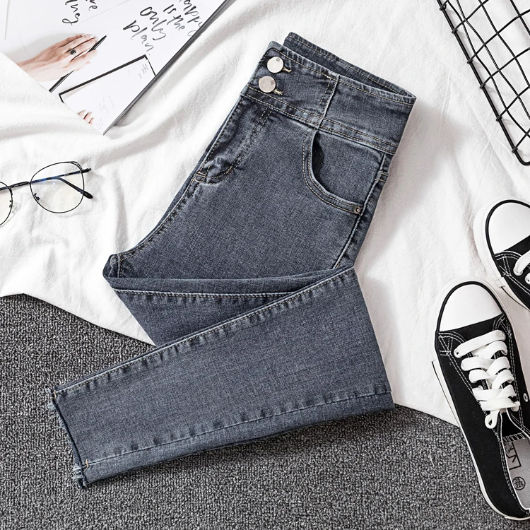 New Woman denim pants high elastic waist slim jeans for woman autumn spring pencil pant female 2020
New Woman denim pants high elastic waist slim jeans for woman autumn spring pencil pant female 2020
