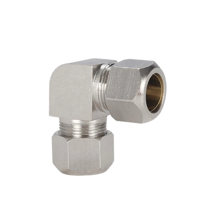 KTPV Pneumatic Nickel Plated Copper Ferrule Compression Pipe Fitting Elbow Connector for Brass Aluminum Steel Tube
KTPV Pneumatic Nickel Plated Copper Ferrule Compression Pipe Fitting Elbow Connector for Brass Aluminum Steel Tube