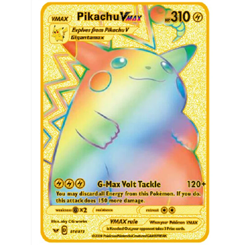 Pokemon Gold Card Metal Card Game Anime Battle Pokemon Gold HP English Kaarten Charizard Pikachu Action Collection Child Toys
Pokemon Gold Card Metal Card Game Anime Battle Pokemon Gold HP English Kaarten Charizard Pikachu Action Collection Child Toys