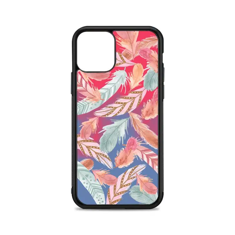 feather Phone Case for iPhone 12 mini 11 pro XS Max X XR 6 7 8 plus SE20 High quality TPU silicon and Hard plastic cover 
feather Phone Case for iPhone 12 mini 11 pro XS Max X XR 6 7 8 plus SE20 High quality TPU silicon and Hard plastic cover