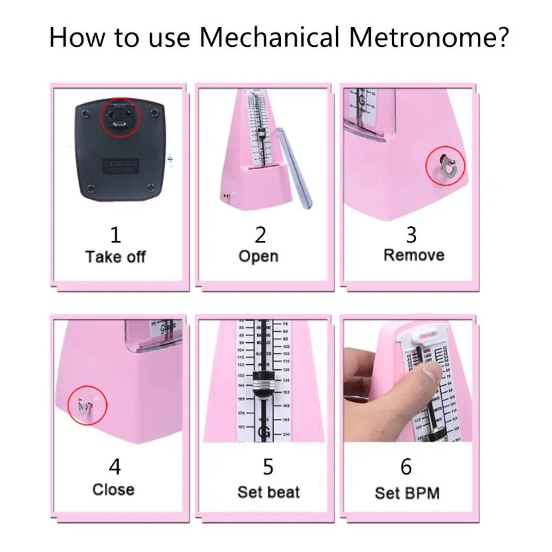 Tower Type Guitar Metronome Bell Ring Rhythm Mechanical Pendulum Metronome for Guitar Bass Piano Violin Accessories
Tower Type Guitar Metronome Bell Ring Rhythm Mechanical Pendulum Metronome for Guitar Bass Piano Violin Accessories