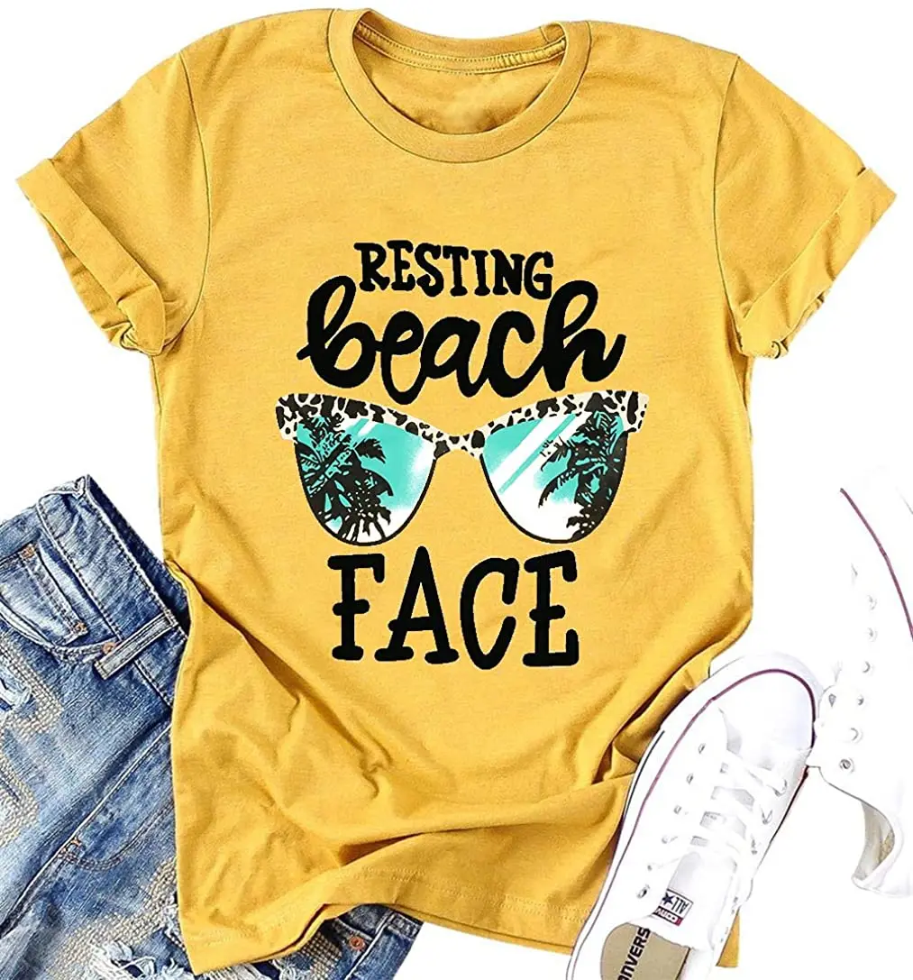 Kawaii Summer Resting Beach Face T-Shirt Women Funny Leopard Sunglasses Graphic Tees Top Short Sleeve Vacation Tops Shirt
Kawaii Summer Resting Beach Face T-Shirt Women Funny Leopard Sunglasses Graphic Tees Top Short Sleeve Vacation Tops Shirt
