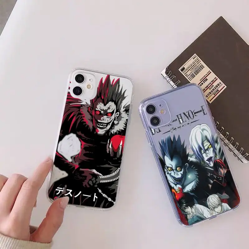 Death Note Anime Ryuk kira Phone Case Transparent soft For iphone 12 11 13 7 8 6 s plus x xs xr pro max mini
Death Note Anime Ryuk kira Phone Case Transparent soft For iphone 12 11 13 7 8 6 s plus x xs xr pro max mini
