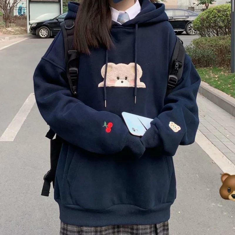 Deeptown Korean Hoodies Autumn Winter Fashion 2020 Kawaii Sweatshirt Women Long Sleeve Tops Cute Embroidery Casual Hoodies Women
Deeptown Korean Hoodies Autumn Winter Fashion 2020 Kawaii Sweatshirt Women Long Sleeve Tops Cute Embroidery Casual Hoodies Women