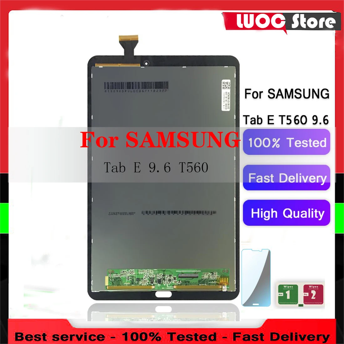 LCD Display Touch Screen Digitizer Sensors Assembly Panel Replacement For Samsung GALAXY Tab E 9.6 SM-T560 T561 9.6" Tablet Part
LCD Display Touch Screen Digitizer Sensors Assembly Panel Replacement For Samsung GALAXY Tab E 9.6 SM-T560 T561 9.6" Tablet Part