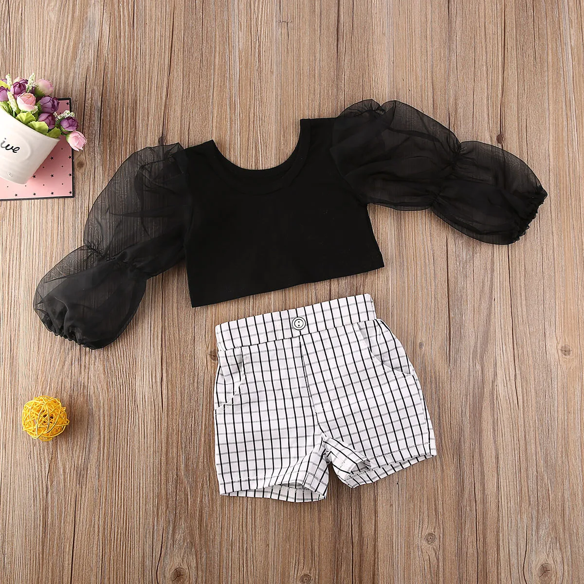 Pudcoco 2pcs Toddler Baby Girl Fashion Outfits Clothes Sets Lace Puff Sleeve T shirt tops + Plaid Print Shorts kids Clothes Set
Pudcoco 2pcs Toddler Baby Girl Fashion Outfits Clothes Sets Lace Puff Sleeve T shirt tops + Plaid Print Shorts kids Clothes Set