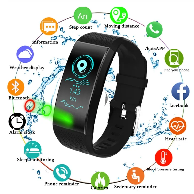 Smart Bracelet Waterproof Heart Rate Monitor Smart Band Sport Passmeter Calories Mileage Multi Sport Fitness Tracker
Smart Bracelet Waterproof Heart Rate Monitor Smart Band Sport Passmeter Calories Mileage Multi Sport Fitness Tracker