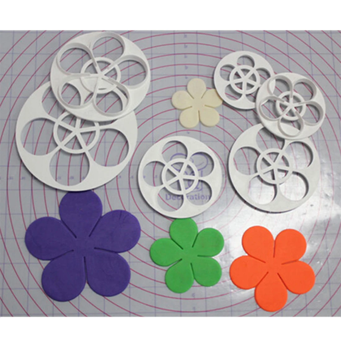 6PCS/set Fondant cake mold Kitchen Pastry tools, plastic sugar making process, flower decoration, biscuit mold
6PCS/set Fondant cake mold Kitchen Pastry tools, plastic sugar making process, flower decoration, biscuit mold